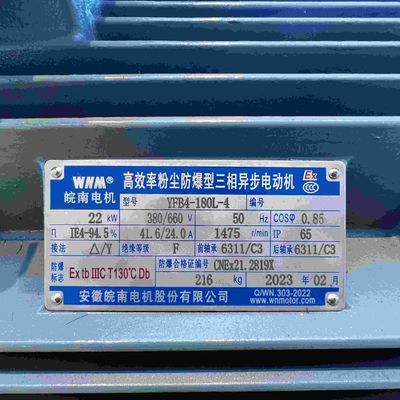 High Efficient Energy Saving Three Phase Explosion Proof Electric Motors